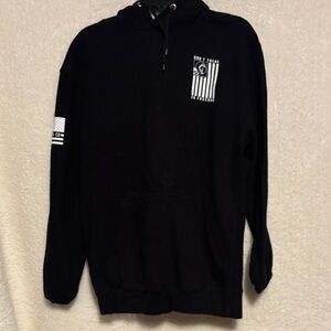 Men's Black Graphic Hoodie